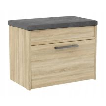 Szafka na buty ze schowkiem PARMA MINI 60x35xH49 sonoma