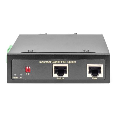 19. Splitter PoE+ przemysłowy. Gigabit, 802.3bt