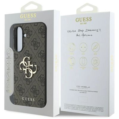 7. Etui Guess Big 4G Logo Classic Logo na Samsung Galaxy A56 - brązowe