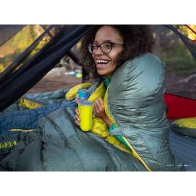 10. Therm-a-Rest Questar Dorosły Śpiwór typu mumia Poliester Zielony, Żółty
