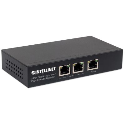 2. Intellinet 561266 łącza sieciowe Nie zarządzany Gigabit Ethernet (10/100/1000) Obsługa PoE Czarny
