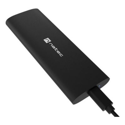 2. OBUDOWA SSD ZEWNĘTRZNA NATEC RHINO M.2 NVME LITE USB-C 3.1 GEN 2 ALUMINIUM