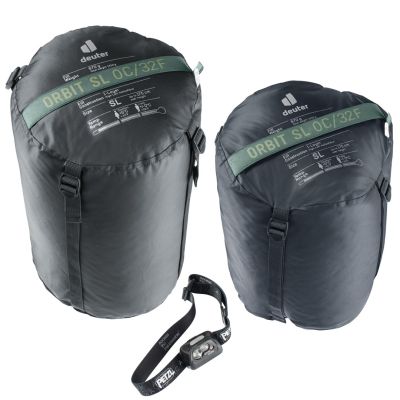 2. Deuter Orbit SL 0C/32F Dorosły Śpiwór typu mumia Tkanina, Polietylenosulfon (PES), Ripstop Zielony