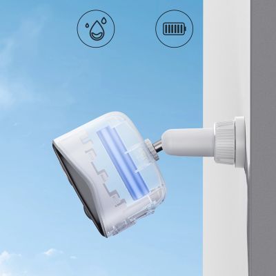 8. Zestaw monitoringu zewnętrznego Baseus Security N1 2K (2 kamery) – biały