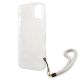 7. Etui Guess Flower Strap na iPhone 13 mini - złote