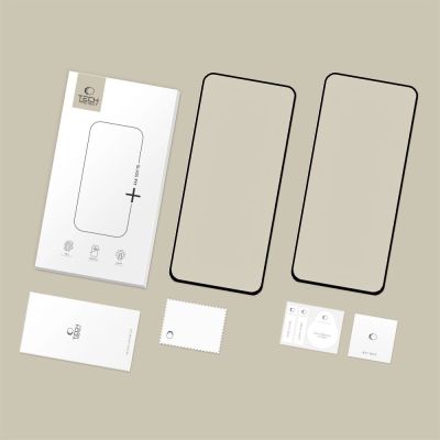 7. Szkło hartowane Tech-Protect Glass Fit+ 2-pack na Samsung Galaxy S25 FE - czarne