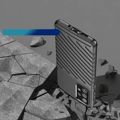 7. Thunder Case elastyczne pancerne etui pokrowiec Samsung Galaxy A73 czarny