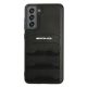 3. Etui AMG Leather Debossed Lines na Samsung Galaxy S21 FE - czarne