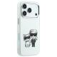 4. Etui Karl Lagerfeld Smooth Karl & Choupette Bodies Sketch MagSafe do iPhone 18 Pro Max / 17 Pro Max  beżowe
