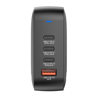 5. ładowarka Verbatim Mini GaN 165W 3xUSB-C 1xUSB-A US/EU/UK