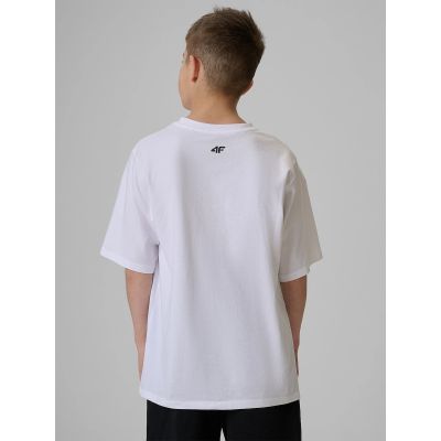 2. T-shirt bawełniany chłopięcy 4F 4FJRSS26TTSHM3904-10S