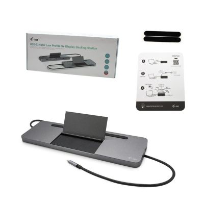 4. i-tec Metal C31FLATDOCKPDPRO stacja dokująca Przewodowa USB 3.2 Gen 1 (3.1 Gen 1) Type-C Szary