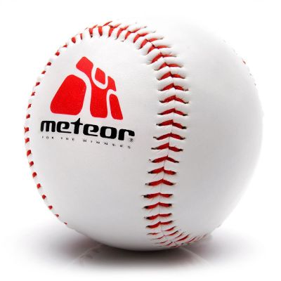 3. Piłka Baseball Meteor skóra syntetyczna 13130
