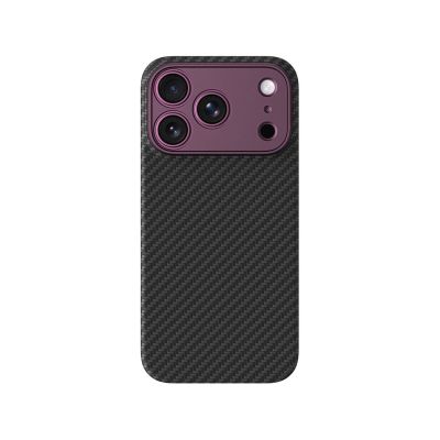 3. Etui AMAZINGTHING Titan Max Lens na iPhone 18 Pro z włókna aramidowego z osłoną aparatu kompatybilne z MagSafe - fioletowe