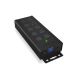 7. ICY BOX IB-HUB1703-QC3 USB 3.2 Gen 1 (3.1 Gen 1) Type-B 5000 Mbit/s Czarny