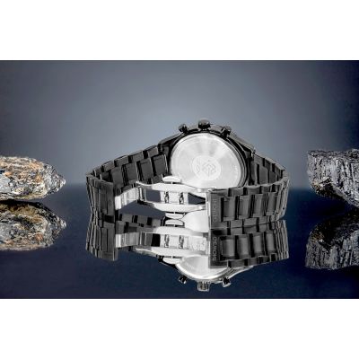 6. Zegarek Męski Giewont Chronograph Sapphire Czarny GW6310-B1