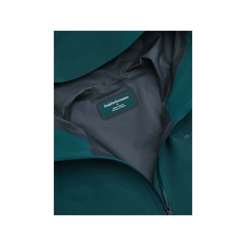 4. Kurtka męska PEAK PERFORMANCE M Treeline Hipe 2.5L Shell Jacket kolor zielony