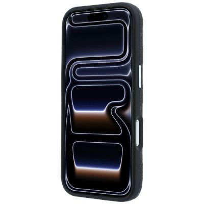 5. Etui Karl Lagerfeld Grained Mono Resin Logo MagSafe na iPhone 17 Pro / 18 Pro - czarne