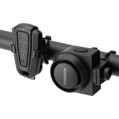 2. Dzwonek rowerowy Rockbros A2 z alarmem 115 dB z pilotem USB-C - czarny