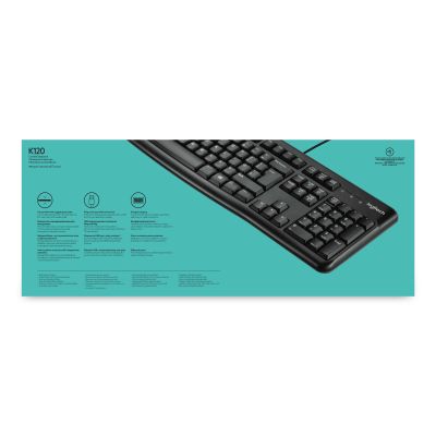 9. Klawiatura membranowa Logitech K120 920-002479 (USB 2.0; (US); kolor czarny)