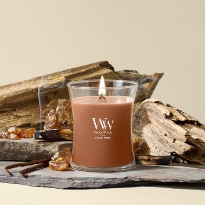4. Świeca elipsa RADIANT AMBER WOODWICK