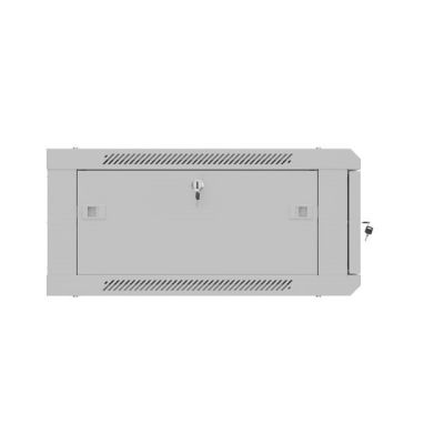 18. LANBERG SZAFA INSTALACYJNA RACK WISZĄCA 19" 4U 600X600 SZARA DRZWI METALOWE (FLAT PACK)