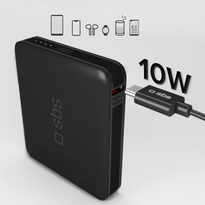 5. Powerbank SBS NanoTube 5000 mAh High-Density - czarny