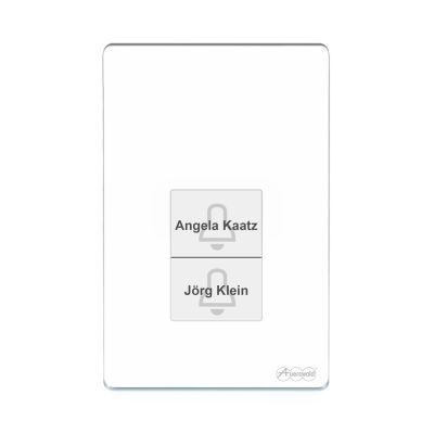 6. Terminal kontroli dostępu Auerswald TFS-Dialog 400 z czytnikiem linii papilarnych - biały