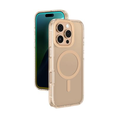 Etui silikonowe AMAZINGTHING Titan Pro Mag Case z pierścieniem magnetycznym do iPhone 16 Pro Max - różowe złoto