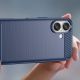 5. Etui silikonowe Carbon Case do iPhone 16 Plus - niebieskie