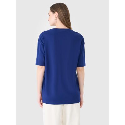 3. T-shirt oversize gładki damski 4F 4FRSS25TTSHF2694-31S