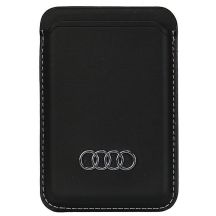 Portfel magnetyczny Audi Synthetic Leather kompatybilny z MagSafe - czarny