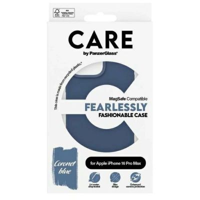 4. Etui CARE by PanzerGlass Fashion Case z MagSafe na iPhone 16 Pro Max - niebieskie