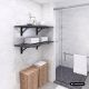 6. MACLEAN UCHWYT SKŁADANY POD PÓŁKĘ ŚCIENNĄ UCHWYT SKŁADANY PÓŁKI ŚCIENNEJ MACLEAN, MIN 350MM, MAX 700MM, MAX 50KG, 2 SZTUKI, M