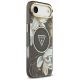 4. Etui Guess IML Glitter Flowers Triangle MagSafe do iPhone Air - czarne