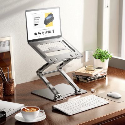 17. Podstawka pod laptopa, tablet Wozinsky WRS-CPY75DSS aluminiowa + Gratis! podstawka do smartfona - srebrna