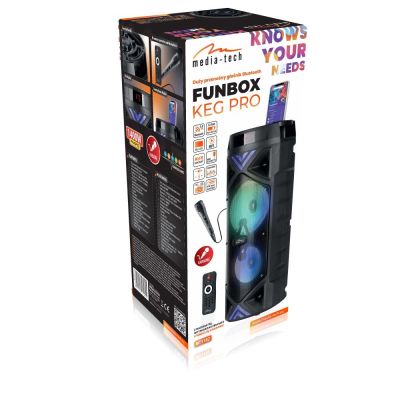 14. MEDIA-TECH POWER AUDIO GŁOŚNIK BLUETOOTH FUNBOX KEG PRO MT3182