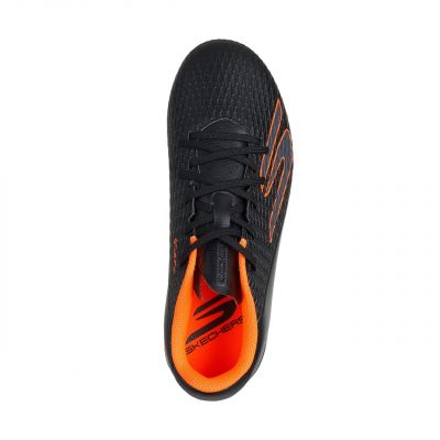 3. Buty piłkarskie dla dzieci Skechers SKX_2 czarno-pomarańczowe 252160L