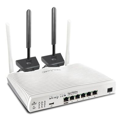 DrayTek Vigor 2866L router bezprzewodowy Gigabit Ethernet Dual-band (2.4 GHz/5 GHz) 4G Biały