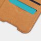 11. Nillkin Qin Case etui do Xiaomi Redmi Note 11T 5G / Note 11S 5G / Note 11 5G (China) / Poco M4 Pro 5G osłona na aparat kabura pokrowiec obudowa z klapką brązowy