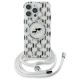 2. Etui Karl Lagerfeld IML Crossbody Monogram Karl & Choupette Head MagSafe na iPhone 16 Pro - przezroczyste