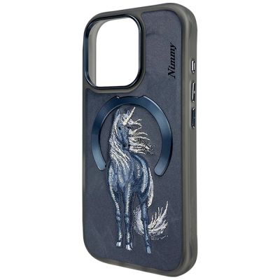 2. Etui Nimmy Magnetic Fantasy Animal MagSafe na iPhone 16 Pro Max - niebieskie