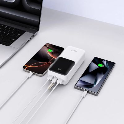 7. Powerbank Tech-Protect PB03 30000mAh 22.5W - biały