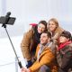 11. Selfie stick WR1YXS teleskopowy tripod 0.71m z okrągłą lampą - czarny