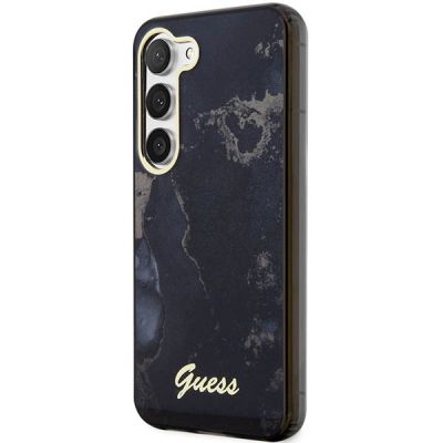 2. Etui Guess Golden Marble Collection S23+ - czarne
