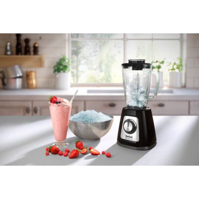 12. Blender TEFAL BL438831 BlendForce Tabletop, 800 W, materiał dzbanka: plastik, pojemność dzbanka: 1,25 L, kruszenie lodu, kolor: czarny