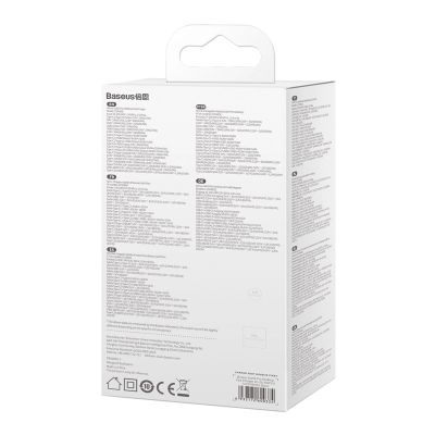 11. Baseus GaN3 Pro szybka ładowarka sieciowa GaN 2 x USB Typ C / 2 x USB 65W PD, QC4.0+, AFC, PPS + kabel USB Typ C - USB Typ C 1m czarny (CCGP040101)