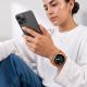 3. Pasek Tech-Protect Nylon Clasp na Samsung Galaxy Watch 40 / 44 / 46 mm - pomarańczowy