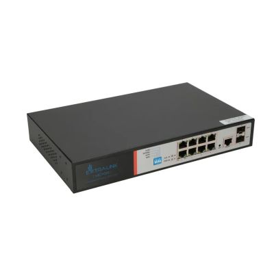 3. Extralink VICTOR | Switch PoE | 8x Gigabit PoE/PoE+, 2x SFP, 1x Port Konsolowy, 150W, Zarządzalny