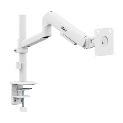 7. ERGO OFFICE UCHWYT / WIESZAK NA MONITOR SPRĘŻYNA GAZOWA, 17"-32", 1-10KG, BIAŁY MAT, MAX. VESA 100X100 ER-691 W